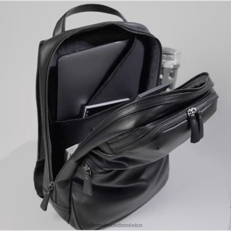 mochila de cuero BB60H378 cuero negro unisexoAllen Edmonds