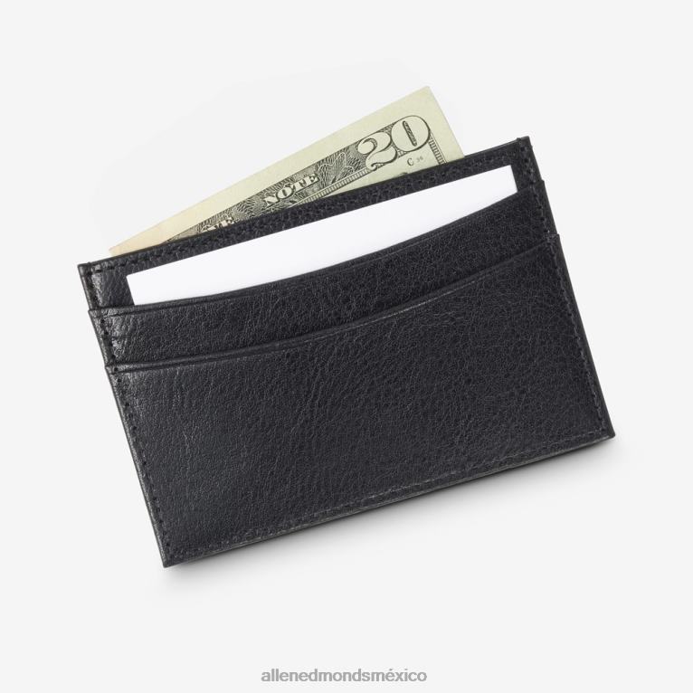 estuche delgado para tarjetas BB60H326 cuero negro unisexoAllen Edmonds