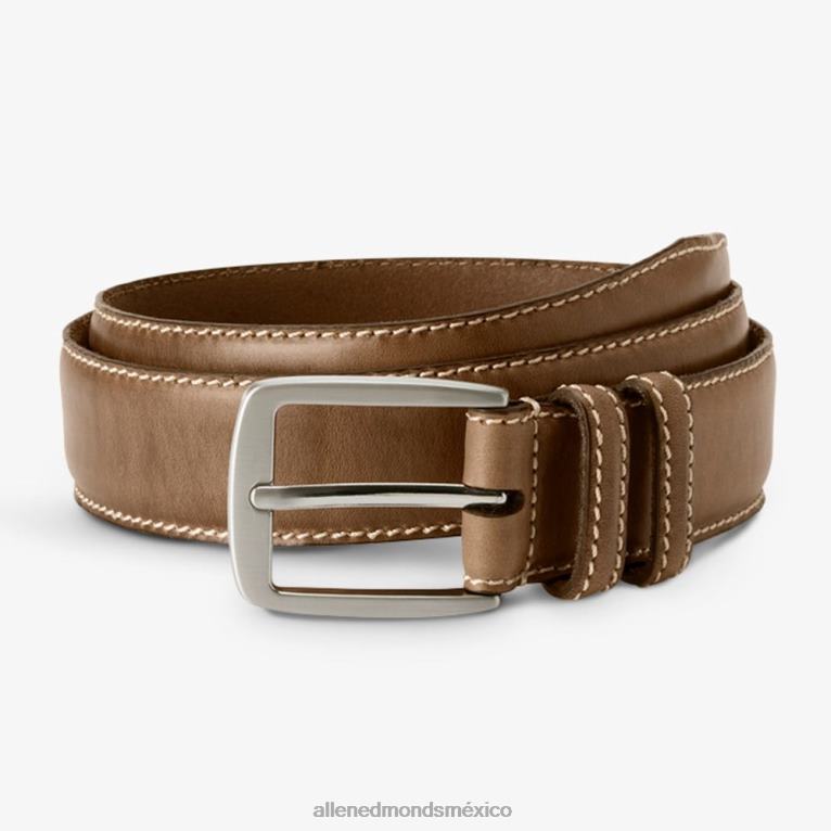 cinturón yukon casual de piel cromada BB60H304 natural unisexoAllen Edmonds