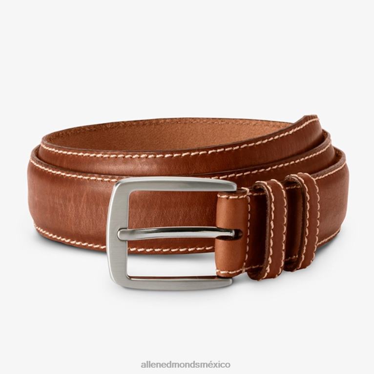 cinturón yukon casual de piel cromada BB60H565 marrón unisexoAllen Edmonds