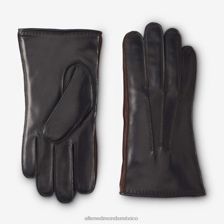 guantes técnicos con forro de cashmere de piel mixta BB60H393 negro unisexoAllen Edmonds