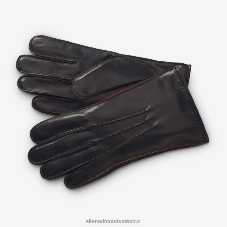 guantes técnicos con forro de cashmere de piel mixta BB60H393 negro unisexoAllen Edmonds