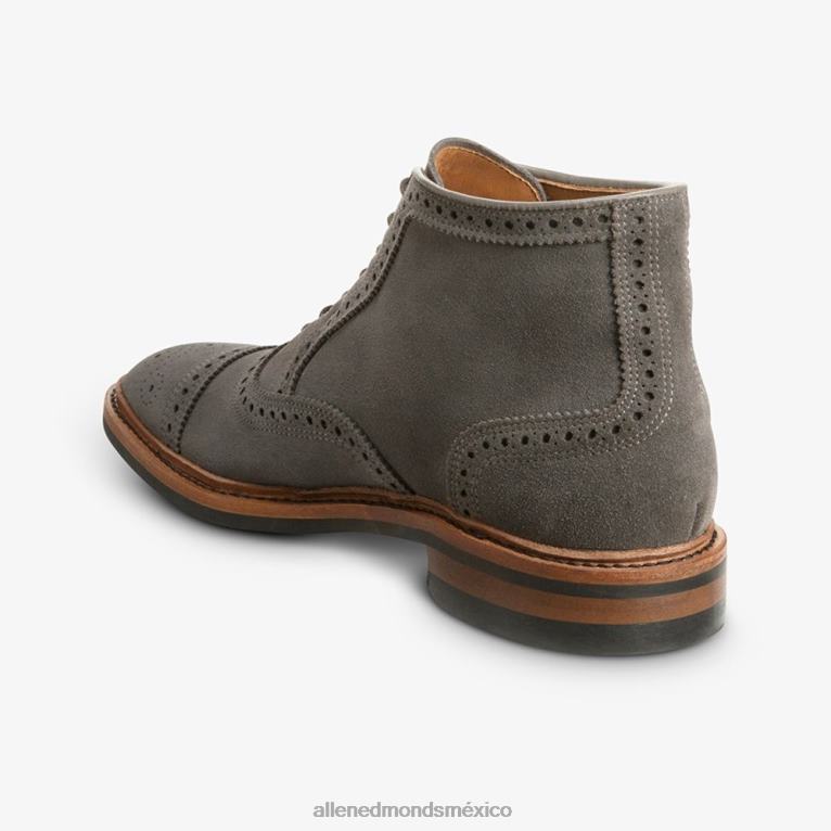 bota de vestir oxford resistente a la intemperie hamilton BB60H342 ante gris imán hombresAllen Edmonds