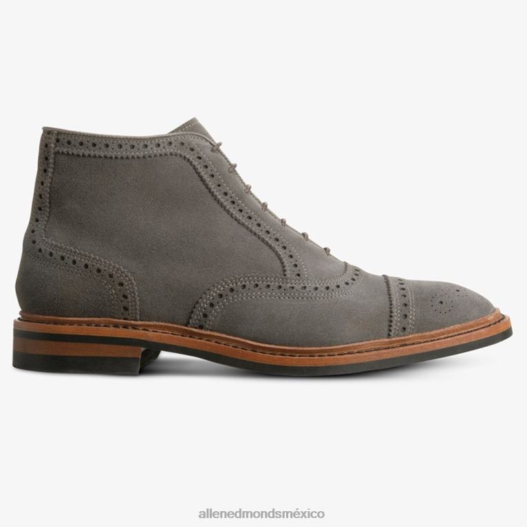 bota de vestir oxford resistente a la intemperie hamilton BB60H342 ante gris imán hombresAllen Edmonds