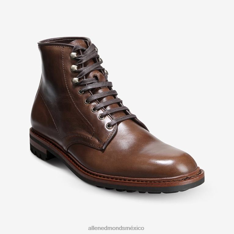 bota higgins mill con suela dentada BB60H469 cuero marrón natural hombresAllen Edmonds