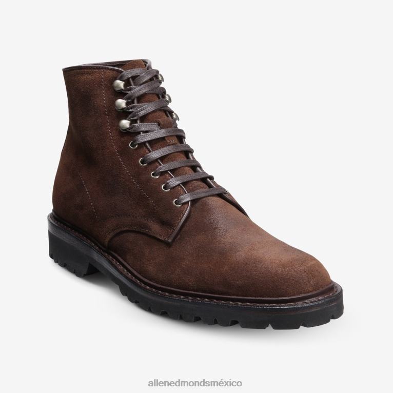 bota higgins mill con suela dentada BB60H471 ante marrón tabaco hombresAllen Edmonds