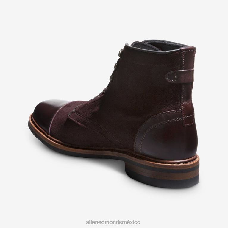 bota landon con puntera BB60H367 ante burdeos hombresAllen Edmonds