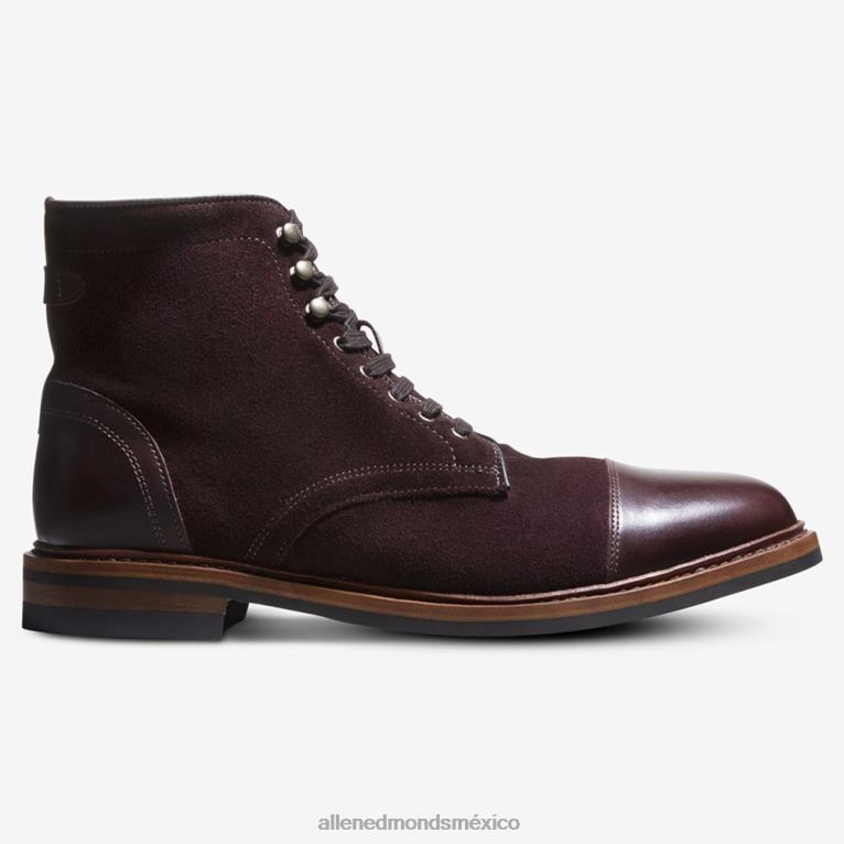 bota landon con puntera BB60H367 ante burdeos hombresAllen Edmonds