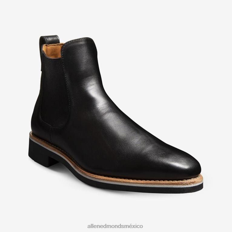 bota chelsea de la firma liverpool BB60H50 cuero negro hombresAllen Edmonds