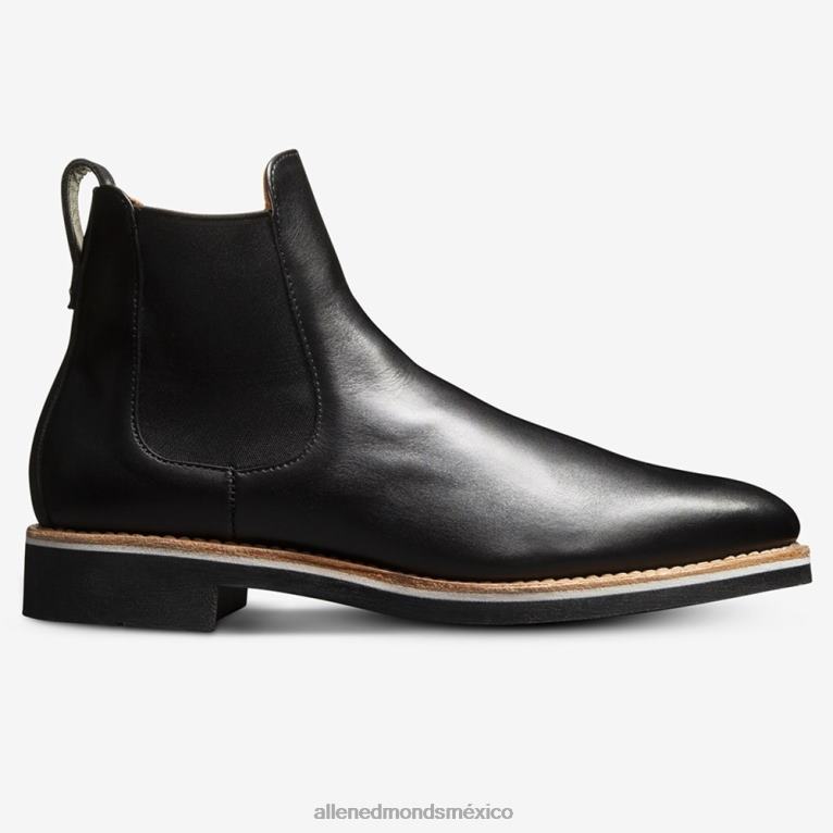 bota chelsea de la firma liverpool BB60H50 cuero negro hombresAllen Edmonds