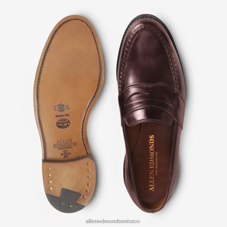 mocasín penny cordobés concha randolph BB60H300 cordobés burdeos hombresAllen Edmonds