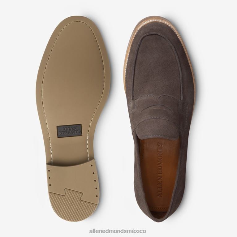 mocasines newton penny BB60H383 ante gris hombresAllen Edmonds