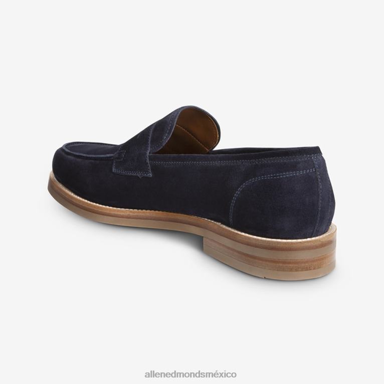 mocasines newton penny BB60H384 ante azul marino hombresAllen Edmonds