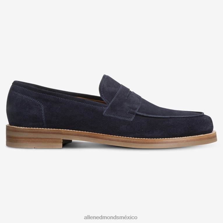 mocasines newton penny BB60H384 ante azul marino hombresAllen Edmonds