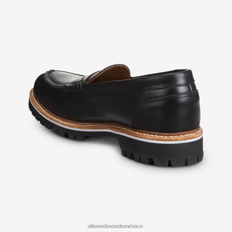 mocasines penny de la firma freeport BB60H86 cuero negro hombresAllen Edmonds