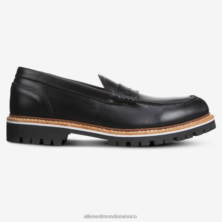 mocasines penny de la firma freeport BB60H86 cuero negro hombresAllen Edmonds