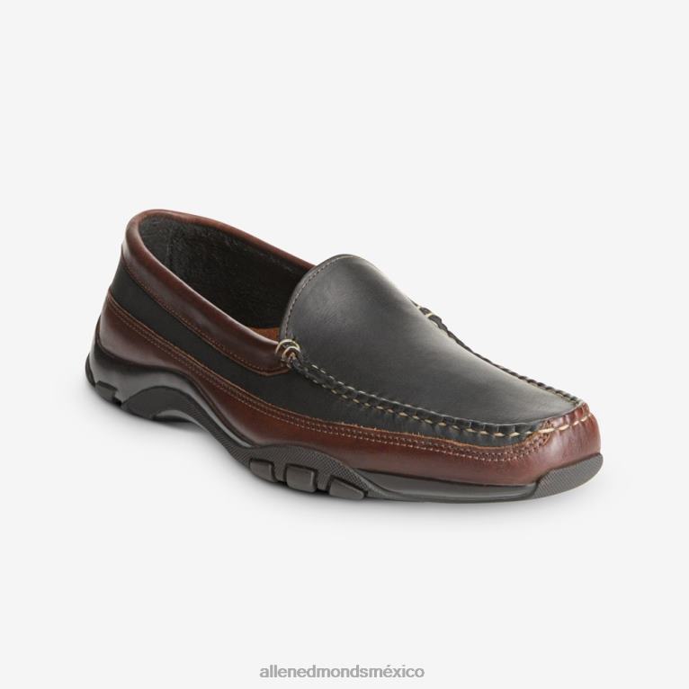 mocasín de conducción veneciano boulder BB60H68 negro con ribete marron hombresAllen Edmonds