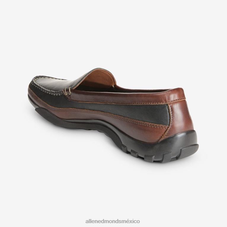 mocasín de conducción veneciano boulder BB60H68 negro con ribete marron hombresAllen Edmonds