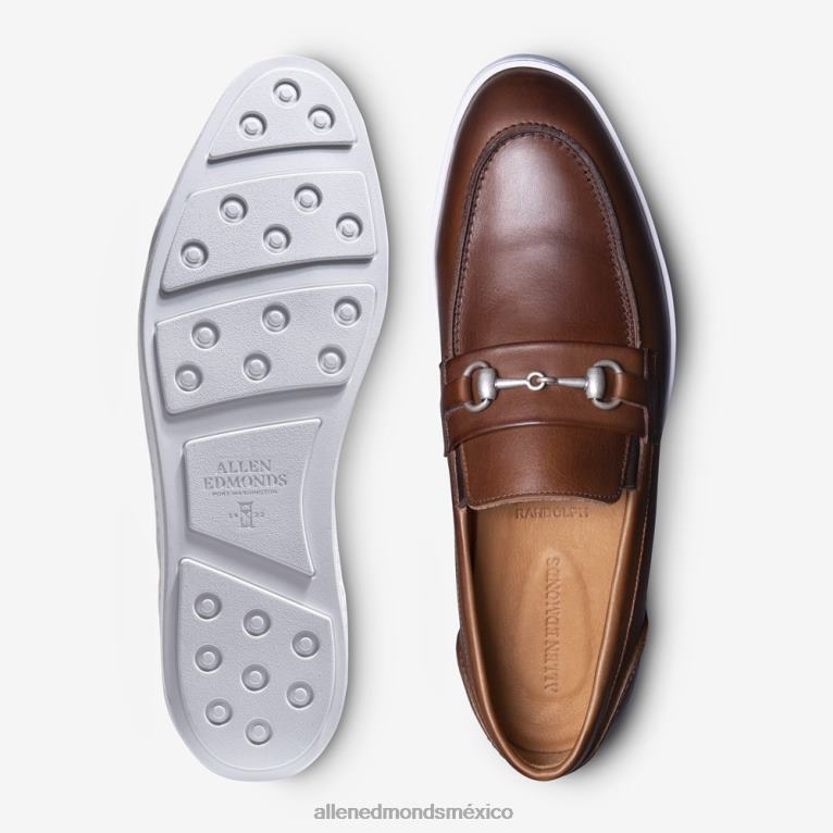 zapatilla sin cordones randolph bit BB60H8 cuero caoba hombresAllen Edmonds