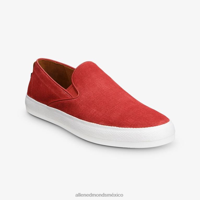 slip-on de playa holden BB60H386 ante rojo carmesí hombresAllen Edmonds