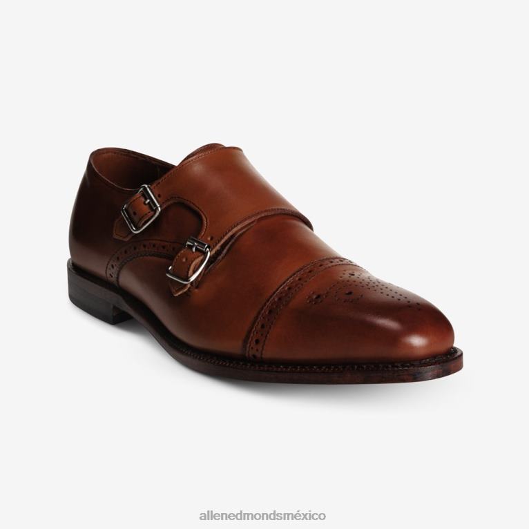 calle. zapato de vestir con doble hebilla de John's BB60H358 chile oscuro hombresAllen Edmonds