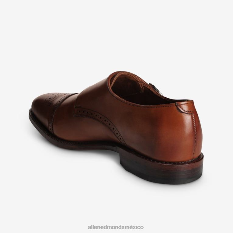 calle. zapato de vestir con doble hebilla de John's BB60H358 chile oscuro hombresAllen Edmonds