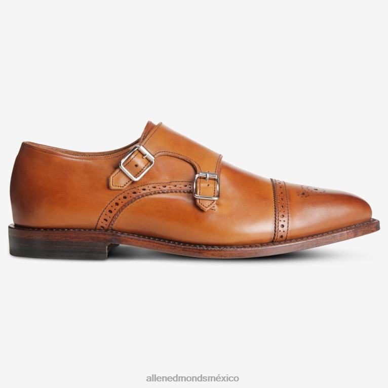 calle. zapato de vestir con doble hebilla de John's BB60H60 marrón nuez hombresAllen Edmonds