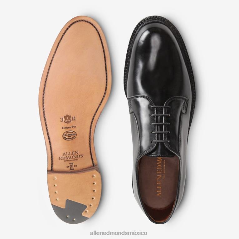 zapato de vestir leeds shell cordovan derby BB60H80 cordobés negro hombresAllen Edmonds