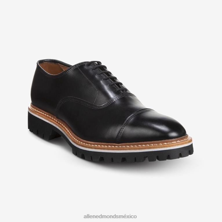 Zapato de vestir con tacos exclusivos de Park Avenue BB60H40 cuero negro hombresAllen Edmonds