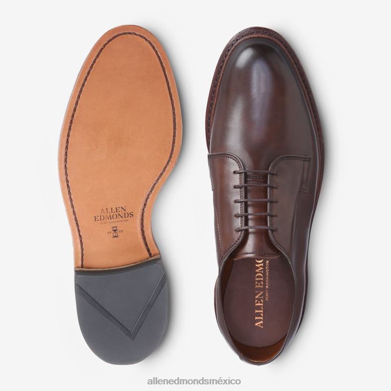 zapato de vestir blucher de punta plana leeds dress BB60H73 cigarro hombresAllen Edmonds