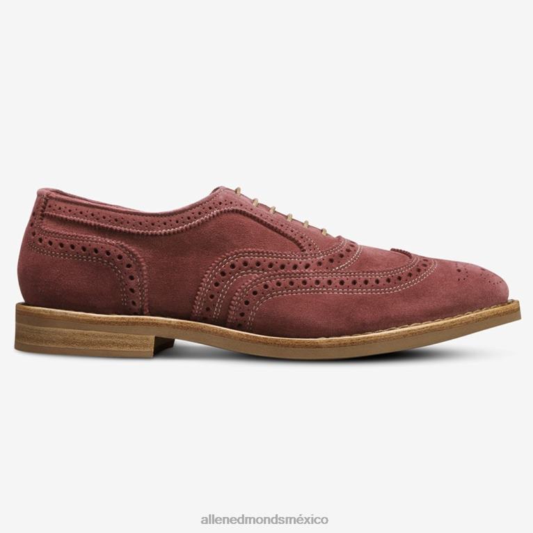 oxford de punta de ala de ante neumok BB60H450 rojo cereza hombresAllen Edmonds