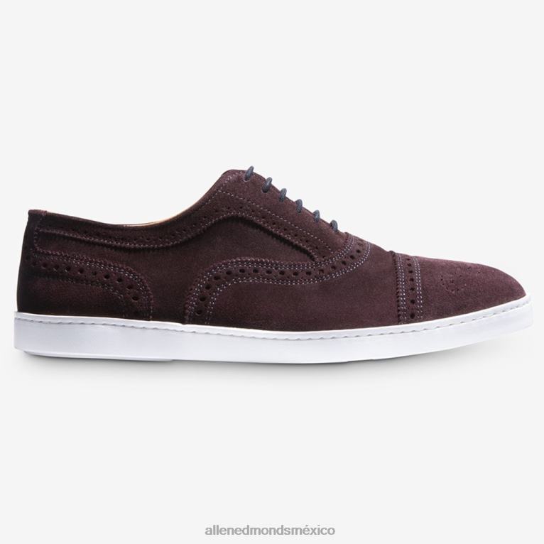 zapatillas oxford con hilos BB60H242 ante burdeos hombresAllen Edmonds