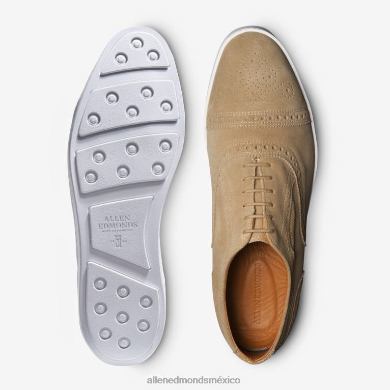 zapatillas oxford de ante con hebras BB60H286 hueso hombresAllen Edmonds