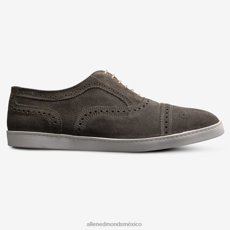 zapatillas oxford de ante con hebras BB60H28 gris hombresAllen Edmonds