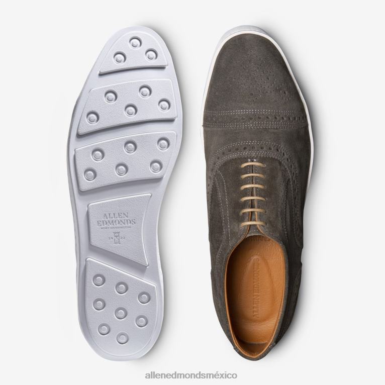 zapatillas oxford de ante con hebras BB60H28 gris hombresAllen Edmonds