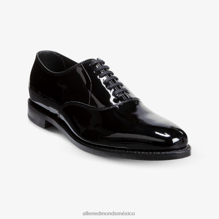 zapato de vestir carlyle oxford con punta lisa BB60H47 charol negro hombresAllen Edmonds