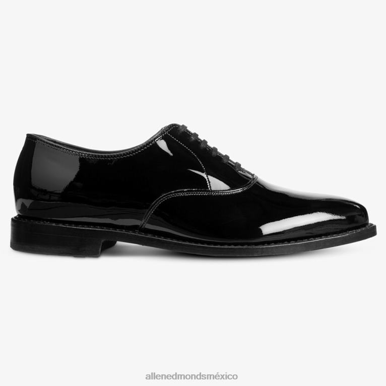 zapato de vestir carlyle oxford con punta lisa BB60H47 charol negro hombresAllen Edmonds