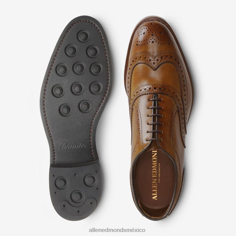 zapato de vestir oxford mcallister wingtip con suela dainite BB60H355 marrón nuez hombresAllen Edmonds