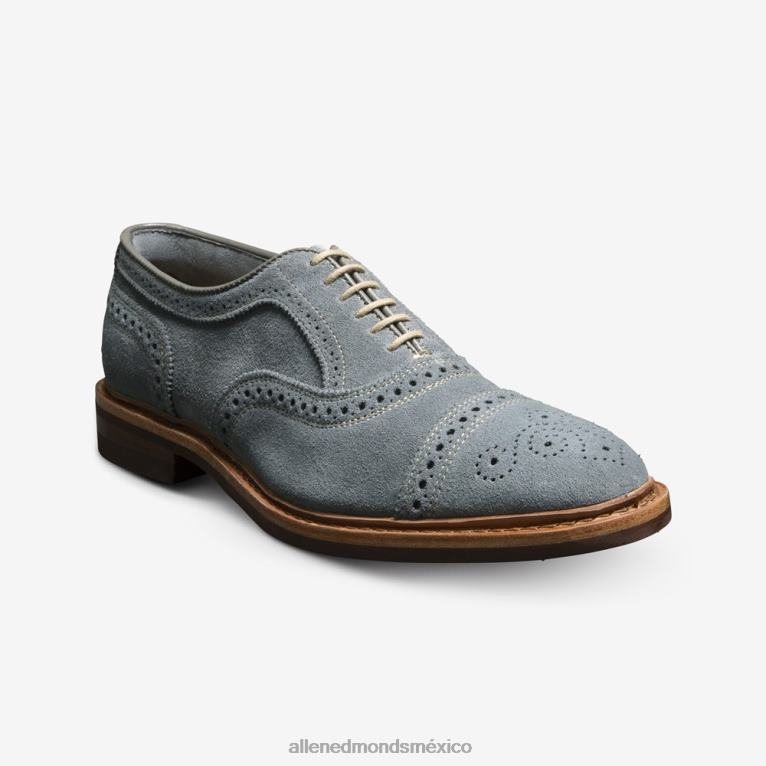 Oxford con puntera en gamuza strandmok y suela de goma dainite BB60H20 ante gris pizarra hombresAllen Edmonds