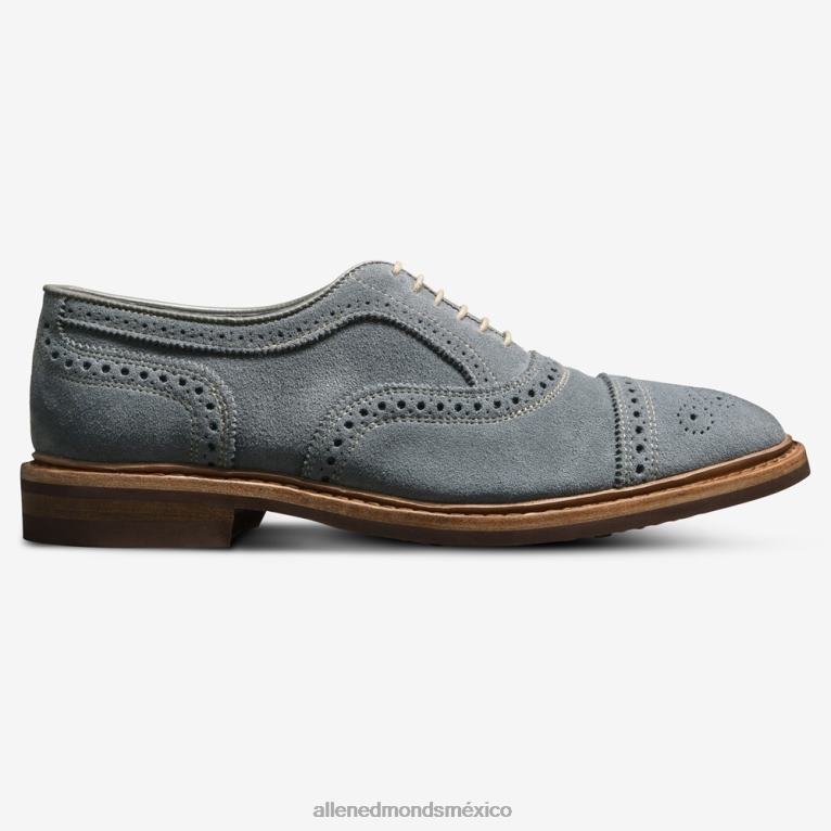 Oxford con puntera en gamuza strandmok y suela de goma dainite BB60H20 ante gris pizarra hombresAllen Edmonds