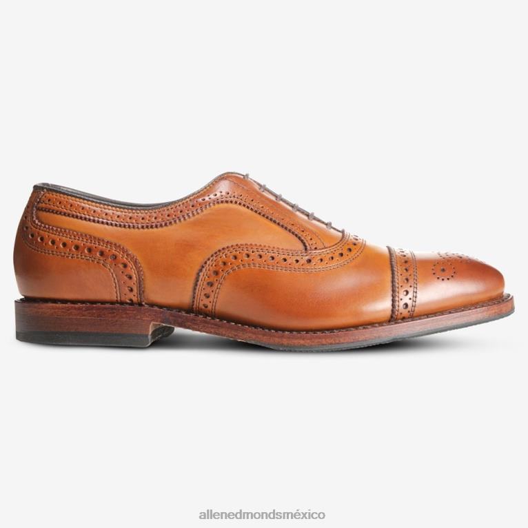 Zapato de vestir oxford con punta de hebra y suela de grifo combinada BB60H38 marrón nuez hombresAllen Edmonds