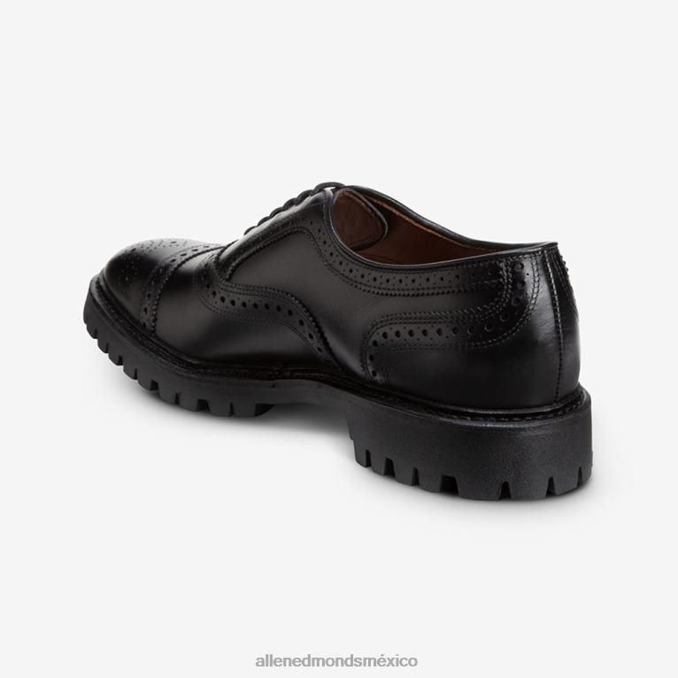 Zapato de vestir oxford con punta de hebra y suela dentada BB60H36 negro hombresAllen Edmonds