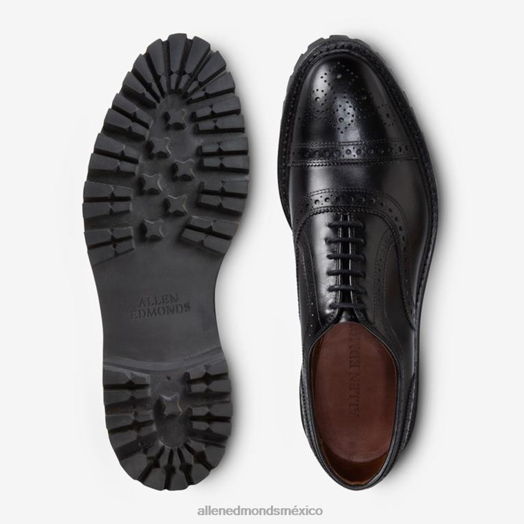 Zapato de vestir oxford con punta de hebra y suela dentada BB60H36 negro hombresAllen Edmonds