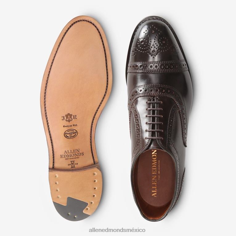 Zapato de vestir oxford cordobés con puntera en concha de hebra BB60H294 marrón cordobés hombresAllen Edmonds