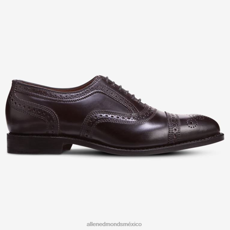 Zapato de vestir oxford cordobés con puntera en concha de hebra BB60H295 cordobés burdeos hombresAllen Edmonds