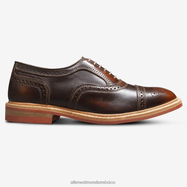 strandmok cap-toe oxford con suela de goma dainite BB60H224 marrón hombresAllen Edmonds