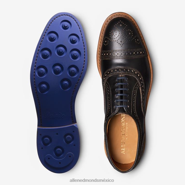 strandmok cap-toe oxford con suela de goma dainite BB60H226 negro hombresAllen Edmonds