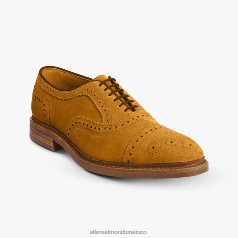 strandmok cap-toe oxford con suela de goma dainite BB60H247 gamuza de cúrcuma hombresAllen Edmonds