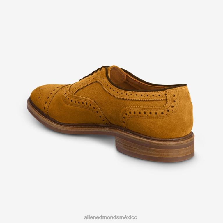 strandmok cap-toe oxford con suela de goma dainite BB60H247 gamuza de cúrcuma hombresAllen Edmonds