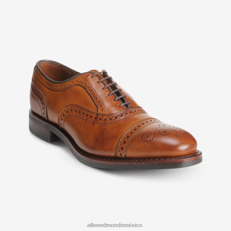 zapato de vestir tipo oxford con puntera en hebra y suela dainite BB60H288 marrón nuez hombresAllen Edmonds